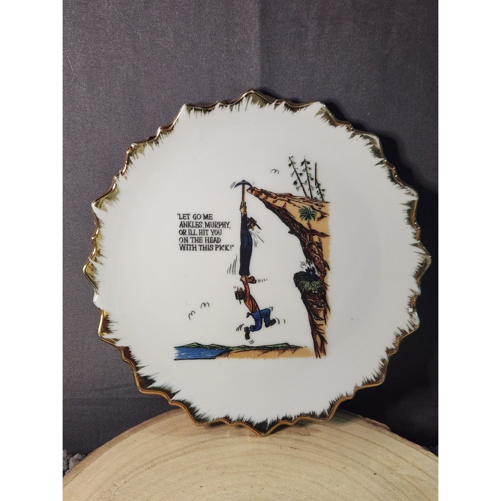 Vintage Let Go Me Ankles Murphy Decorative Plate Korea Cartoon Character 7 inch